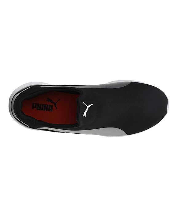 PUMA Men’s Jedi Slip-On Sneakers – Black & Silver | Minimalist Street Comfort