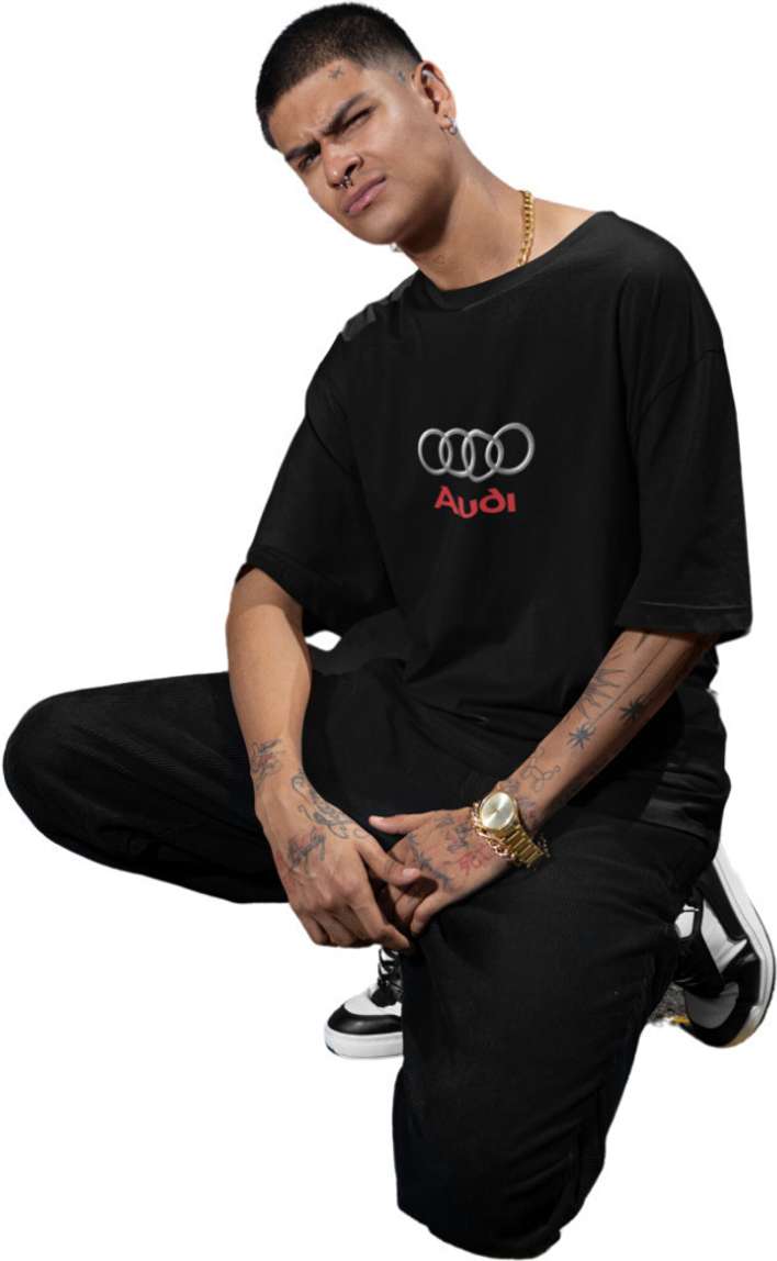 AutoCore™ | Audi OG Graphic Oversized Tee – Black Cotton