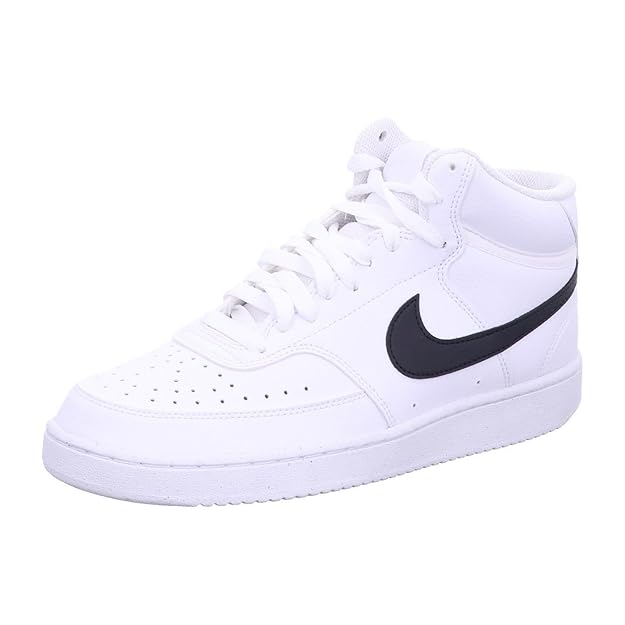 Nike Men’s Court Vision Mid NN Sneakers – Leather Build | Everyday Comfort Meets Retro Court Style