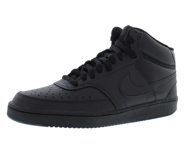 Nike Men’s Court Vision Mid NN Sneakers – Leather Build | Everyday Comfort Meets Retro Court Style