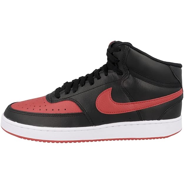 Nike Men’s Court Vision Mid NN Sneakers – Leather Build | Everyday Comfort Meets Retro Court Style