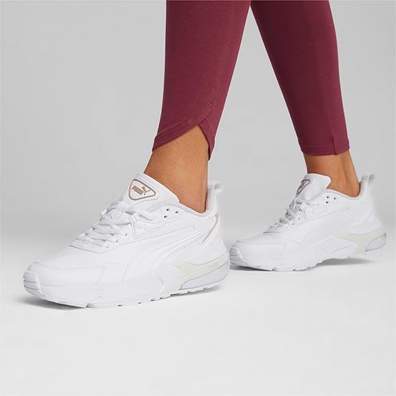 PUMA Vis2k SL Unisex Sneakers – White/Gold | Retro-Futuristic Street Style
