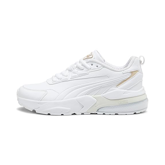 PUMA Vis2k SL Unisex Sneakers – White/Gold | Retro-Futuristic Street Style