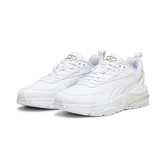 PUMA Vis2k SL Unisex Sneakers – White/Gold | Retro-Futuristic Street Style