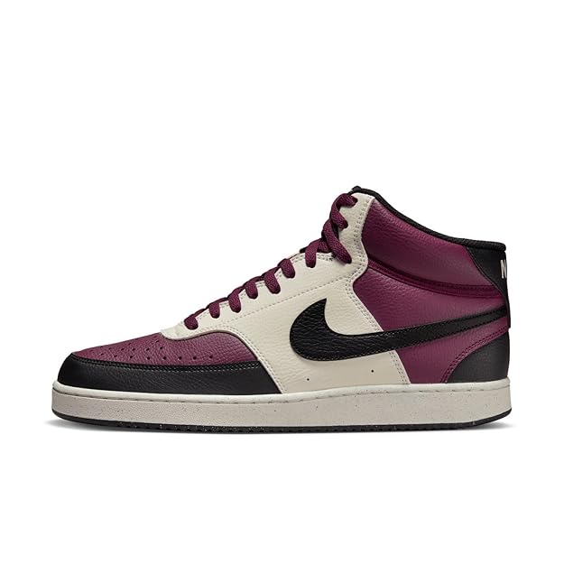 Nike Men’s Court Vision Mid NN Sneakers – Leather Build | Everyday Comfort Meets Retro Court Style