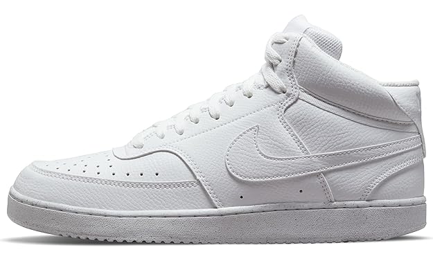 Nike Men’s Court Vision Mid NN Sneakers – Leather Build | Everyday Comfort Meets Retro Court Style