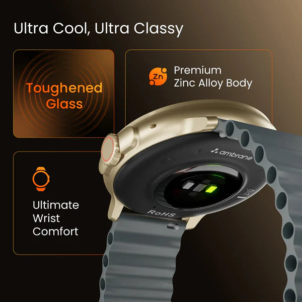 Wise Rush Smartwatch – LucidDisplay™, BT Calling, 100+ Sports Modes