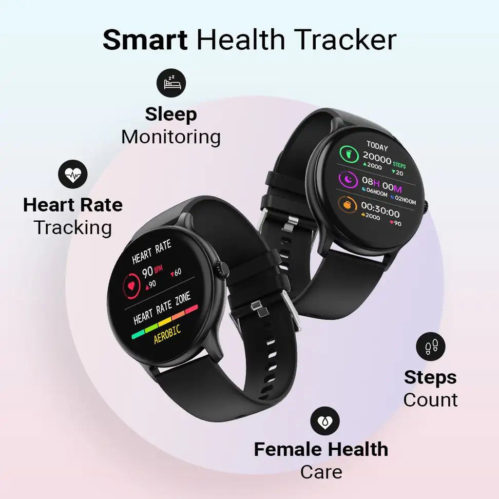 Fire-Boltt Hurricane Smartwatch — 1.3” Curved HD Display | Bluetooth Calling | 100+ Sports Modes.