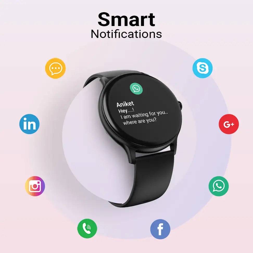 Fire-Boltt Hurricane Smartwatch — 1.3” Curved HD Display | Bluetooth Calling | 100+ Sports Modes.