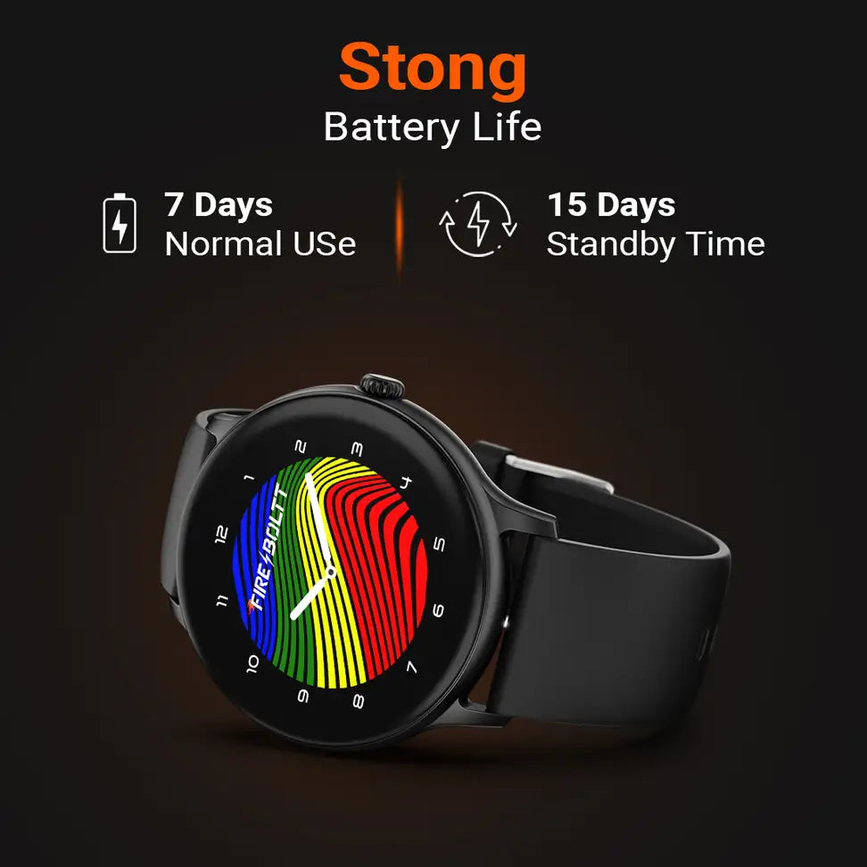 Fire-Boltt Hurricane Smartwatch — 1.3” Curved HD Display | Bluetooth Calling | 100+ Sports Modes.