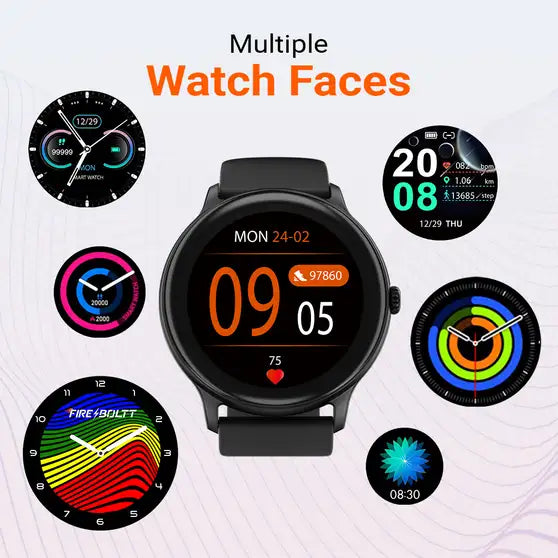 Fire-Boltt Hurricane Smartwatch — 1.3” Curved HD Display | Bluetooth Calling | 100+ Sports Modes.