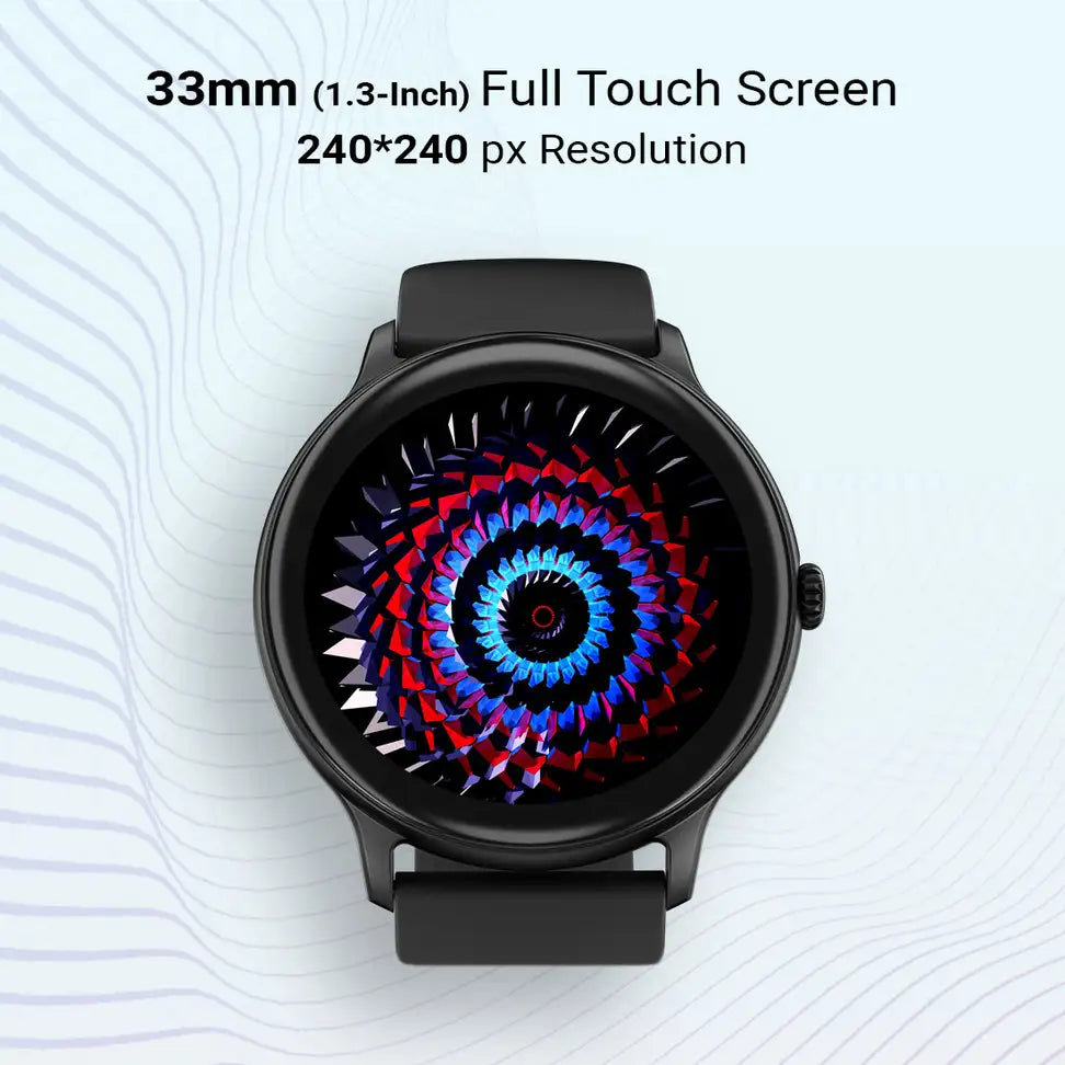 Fire-Boltt Hurricane Smartwatch — 1.3” Curved HD Display | Bluetooth Calling | 100+ Sports Modes.