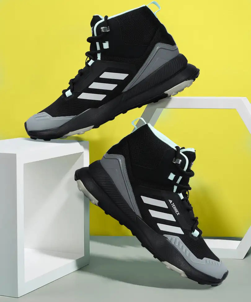 ADIDAS IRON TREK Men’s Hiking Shoes – Black | Rugged Textile Build