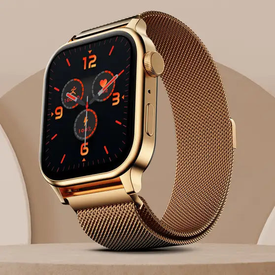 Fire-Boltt Rise 1.85” Smartwatch — Bluetooth Calling, Metal Body, Rotating Crown, 123 Sports Modes